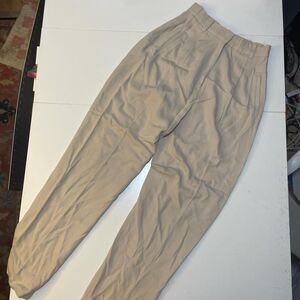 Khaki High Waist Vintage Trousers
